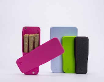 Pre-Rolls Case, Magnetic Cigarette Crush Proof Holder for Cones, Color set 2