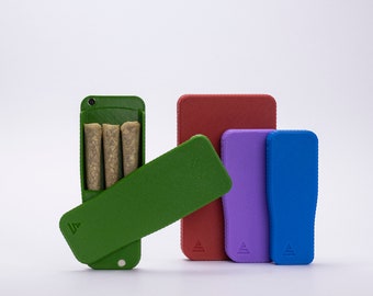 Pre-Rolls Case, Magnetic Cigarette Crush Proof Holder for Cones, Color set 1