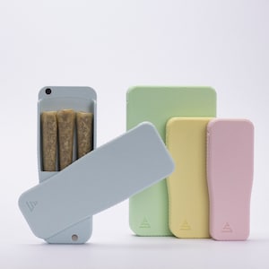 Pre-Rolls Case, Magnetic Cigarette Crush Proof Holder for Cones, Pastels