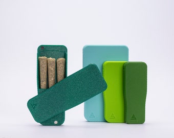 Pre-Rolls Case, Magnetic Cigarette Crush Proof Holder for Cones, Greens