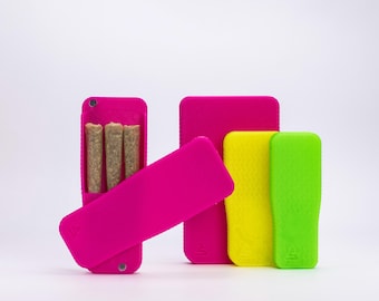 Pre-Rolls Case, Magnetic Cigarette Crush Proof Holder for Cones, NEONs