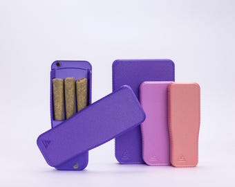 Pre-Rolls Case, Magnetic Cigarette Crush Proof Holder for Cones, Silky