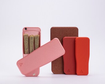 Pre-Rolls Case, Magnetic Cigarette Crush Proof Holder for Cones, Reds