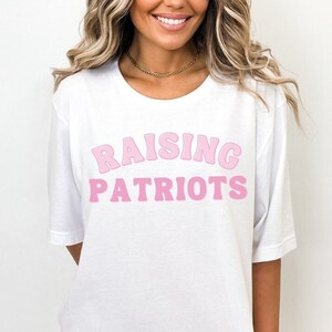 Raising patriots Retro Tee, Conservative Mama, Conservative Shirt, Patriotic Mama, Patriotic Shirt