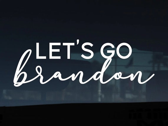 Lets Go Brandon Cursive Decal, Conservative Decal, Made in USA, Car Decal,  Political, Republican -  Canada