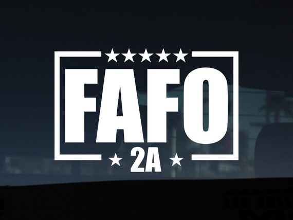 2A FAFO Decal | Etsy