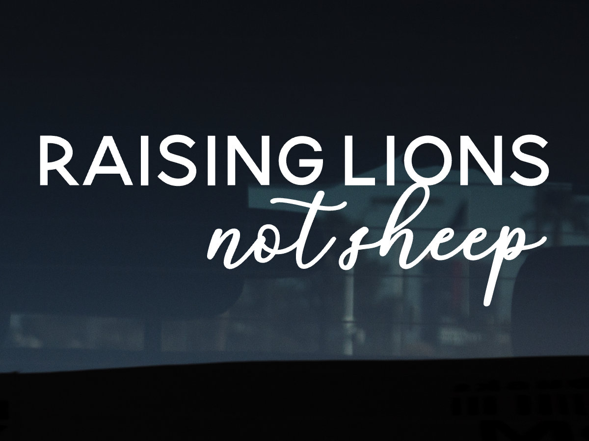 RAISING Lions Not Sheep Decal, Conservative Decal,Republican Gift, American Decal, Car Decal, Political Decal, Made in USA