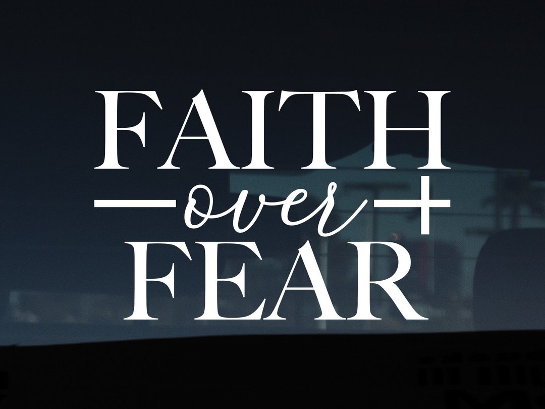 Faith Over Fear Decal, Faith Decal, Conservative, Conservative