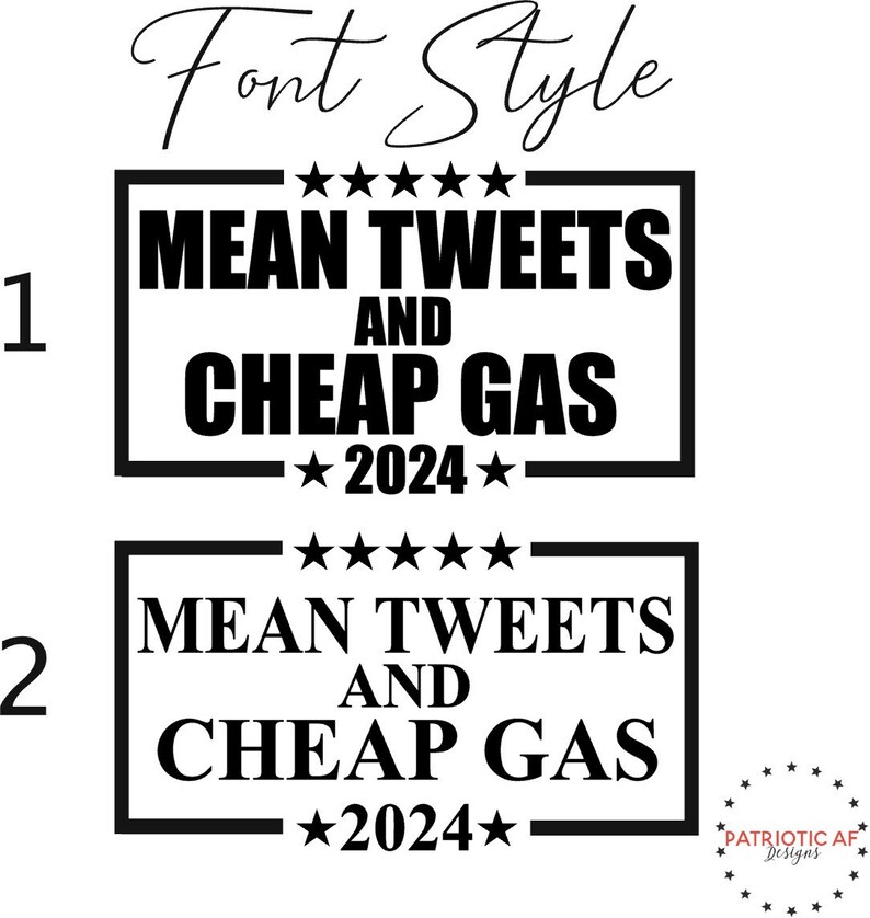 Mean Tweets and Cheap Gas Decal Etsy