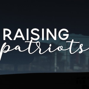 Raising Patriots Decal, Conservative, Republican Decal, Made in USA, Car decal