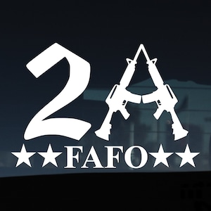 2A AR FAFO Decal, 2a, Political, Conservative, Republican gifts, car decal, Made in USA