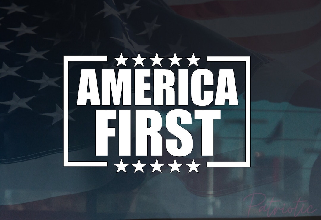 America First Bold Decal, Conservative Decal, 1776, We the People, Made ...