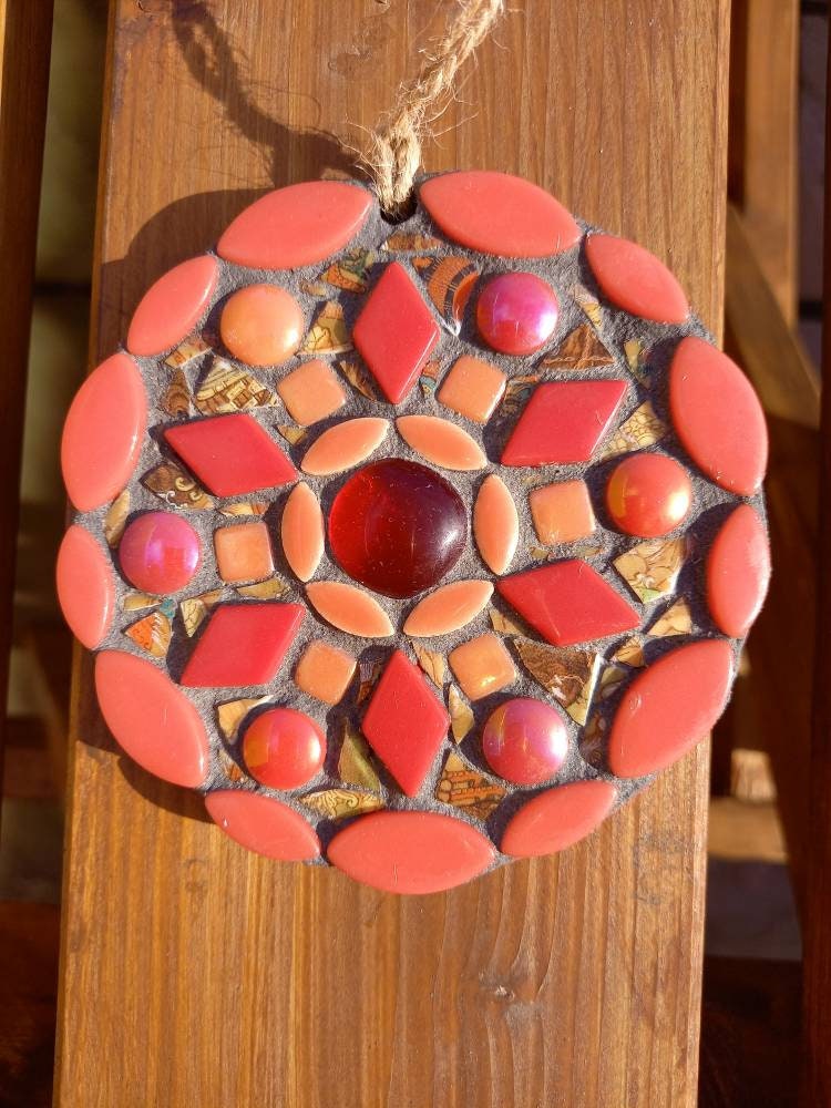 Image showcasing Garden Mosaic Garden Wall Hanging Gift for Gardens Mosaic - Etsy