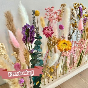 Dried Flower Bouquet Bar trockenblumen preserved flower arrangement wildflower vase everlasting home decor eternity floral wall art