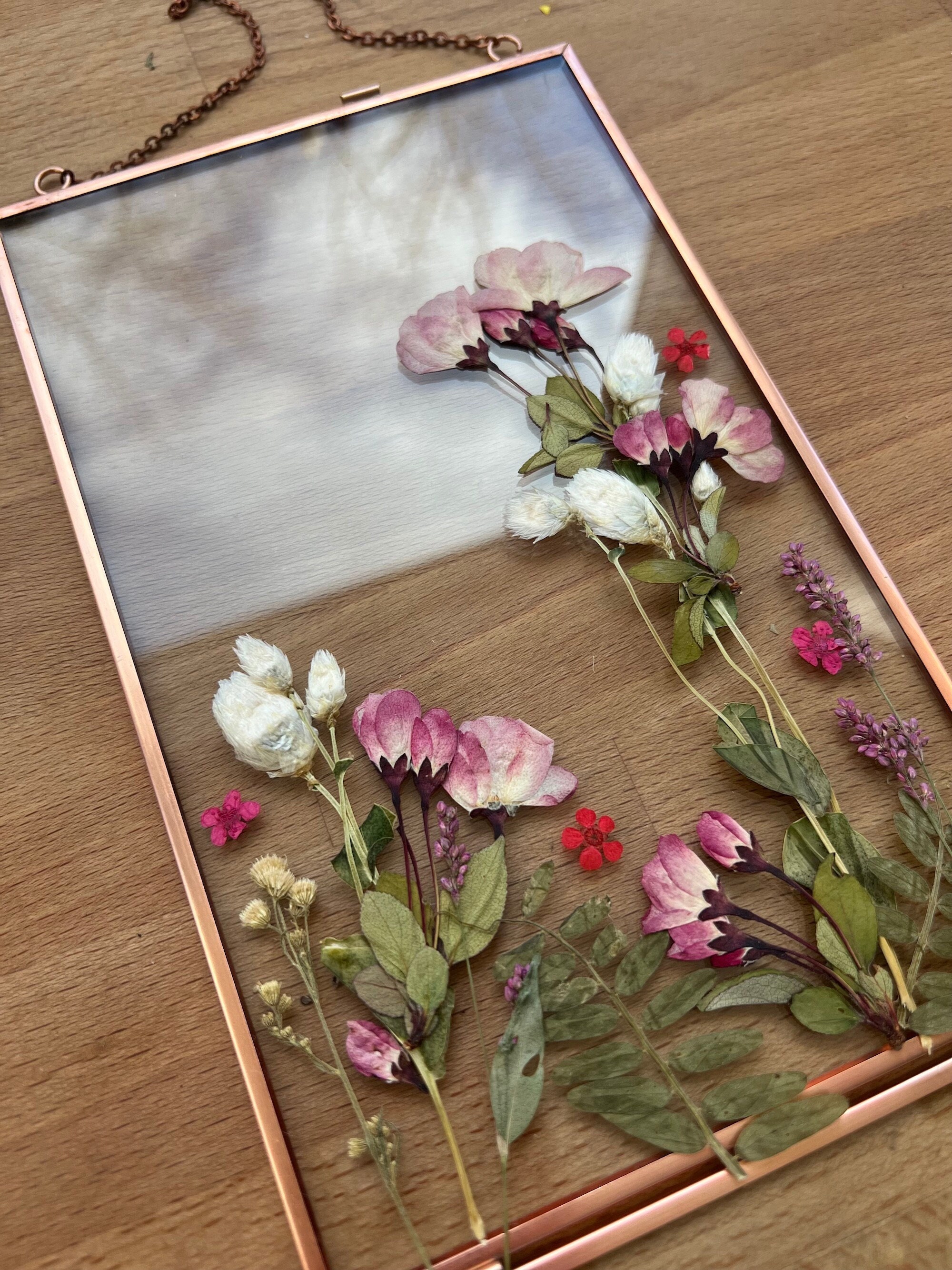 Boutonniere Frame  Solid Wooden Frame – Pressed Floral