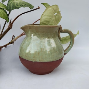 Pitcher, Ceramic Jug with handle, Pottery Large Pitcher, Ceramic Pitcher