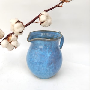 Ceramic water pitcher, Ceramic water Jug with handle, Pottery Large Pitcher, Ceramic Pitcher