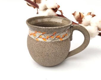 Handmade Ceramic Coffee Mug: Unique Pottery, 11 fl oz