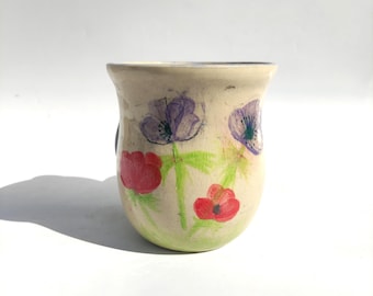 One of a kind Ceramic Natla, Traditional Hand Washing, Netilat Yadayim Cup