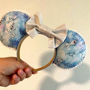 Frozen inspired Disney ears! Olaf Minnie ears