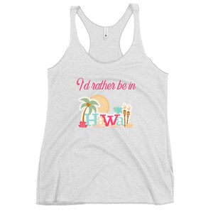 Women&#39;s Racerback Hawaii Beach Island Sunshine Tank