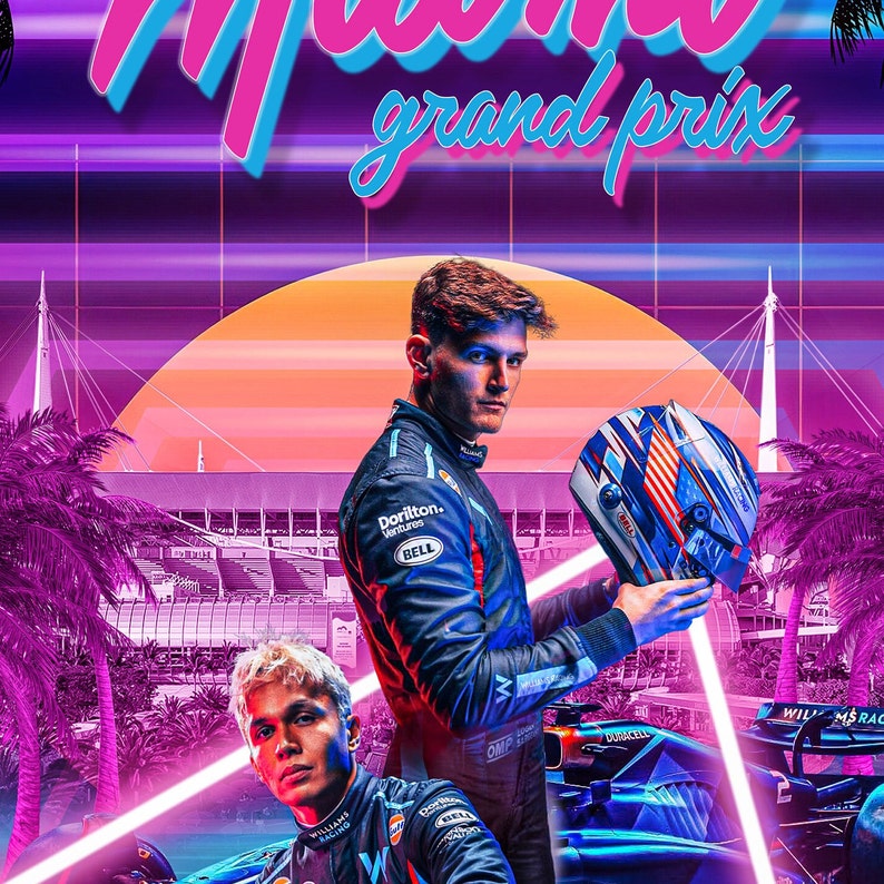 Miami Grand Prix 2023 F1 / Miami F1 Poster / Formula 1 Print / Etsy