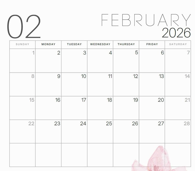 DIGITALER 2026 Kalender zum Ausdrucken - Etsy.de