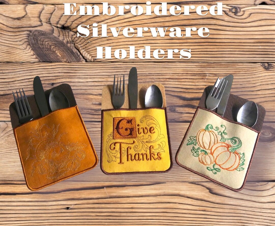 Fall Silverware Holders Etsy