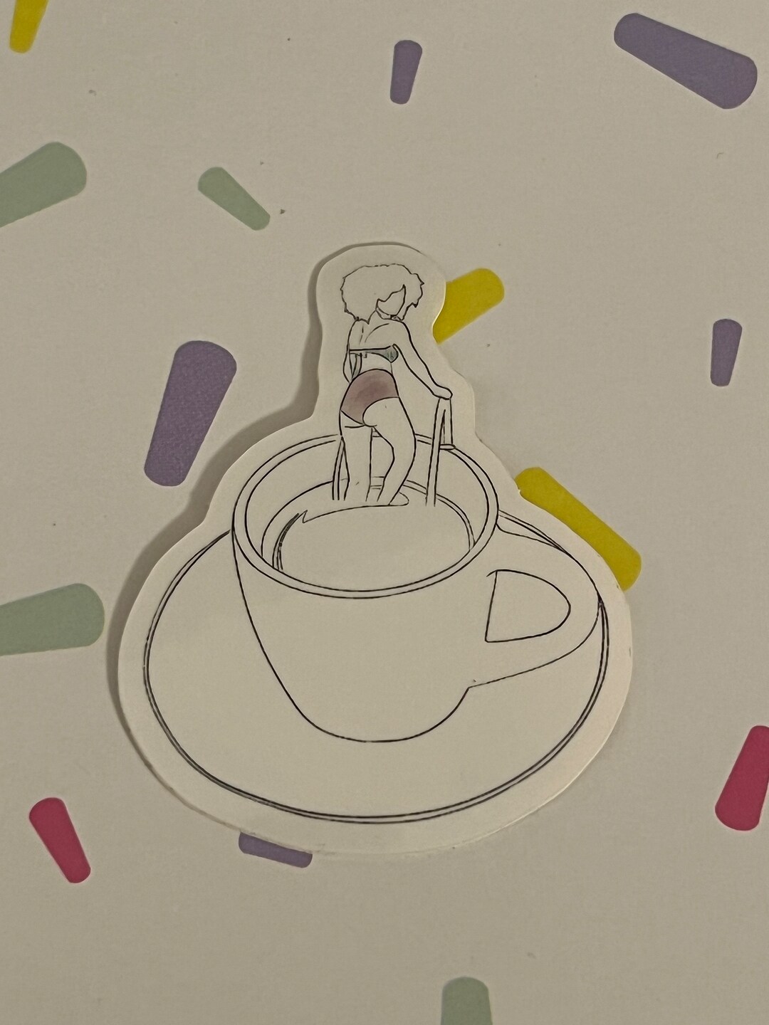 Taking a Dip Sticker, Glossy Finish - Etsy Australia