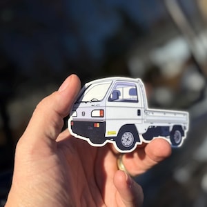 HONDA Acty Kei LKW Aufkleber, handgezeichnet, keine AI-Kunst