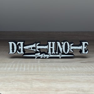 Death Note | 3D-gedrucktes Logo – für Fans & Sammler | Perfekte Deko oder Geschenkidee zum Vatertag oder Geburtstag