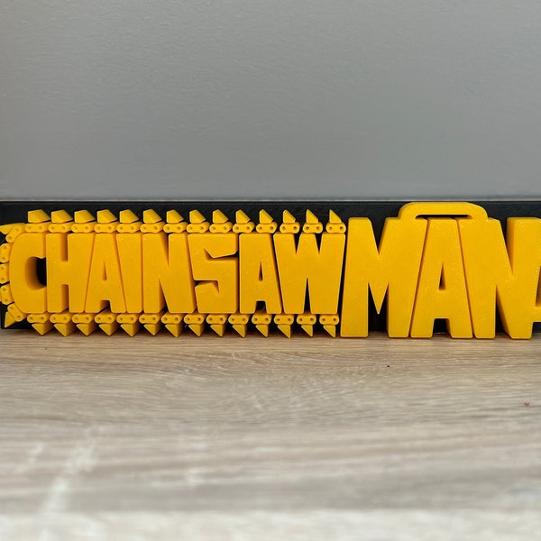 Chainsaw Man Logo | Kettensägen Mann Logo | Dekorativer Ständer | Serie | Anime | Manga