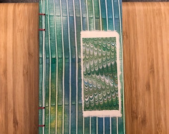 A fantasy in red and green: A Coptic Stitch Book