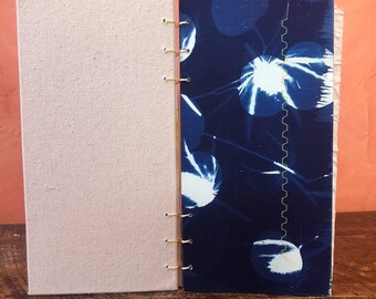 Experience has taught me: A Double Cyanotyped Book Featuring Handmade Paper Endpapers