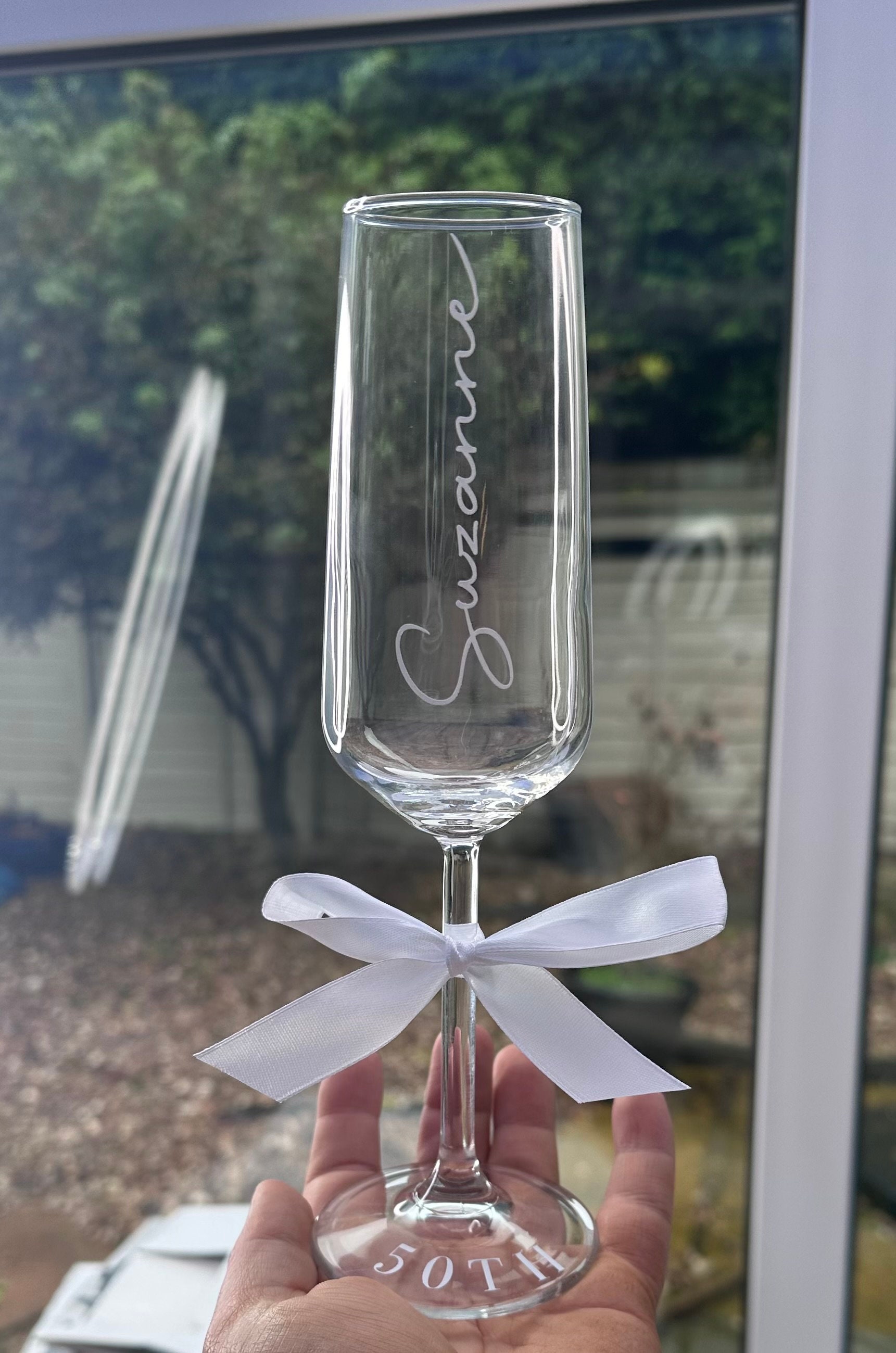 Prom Flutes Personalized Prom Champagne Flutes With Ribbon: Keepsake Gift - Etsy