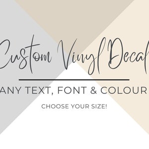 Create your own Vinyl Decal, Custom Vinyl decal, Choose your Text Font Size Design your own vinyl Decal Bespoke vinyl decal Personalised PNG