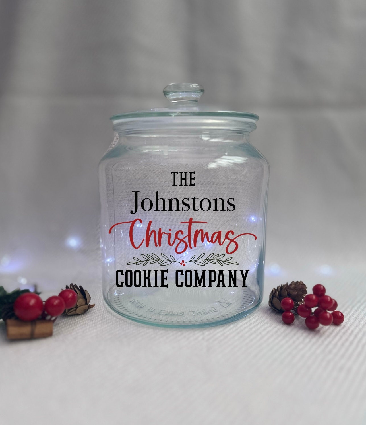Glass Snack Jar 2.0L , Cookies Biscuits Treats Jar for Home, Housewarming  Gift, Wide Mouth Jar, Airtight Seal, Gift Ideas for Christmas 