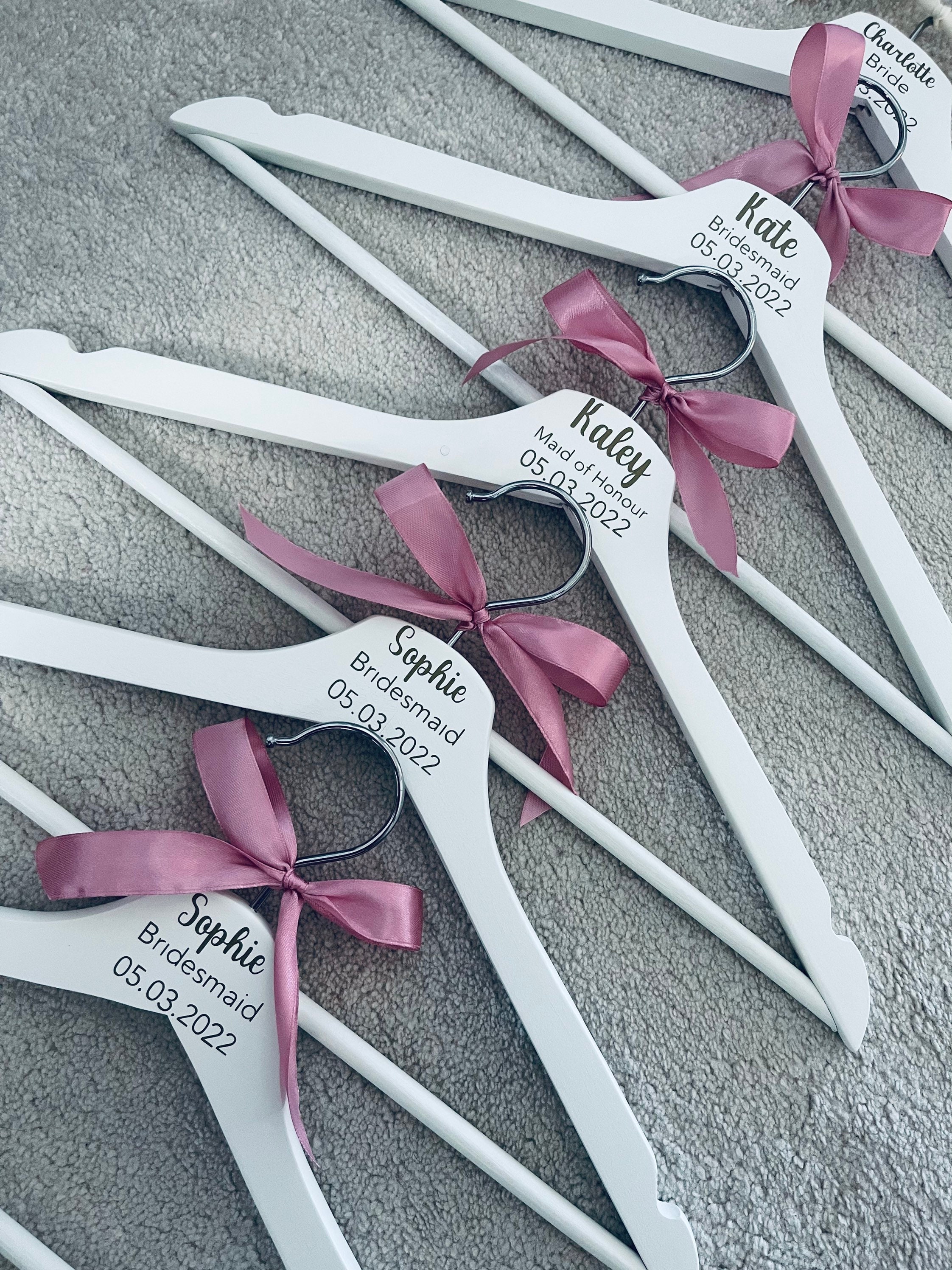 Personalised Wooden Hangers for Wedding Wedding Day Etsy UK