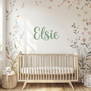 Personalized Name Wall Decal: Nursery Art Stickers