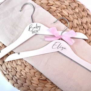Baby’s first outfit hanger | Personalised Baby Hanger - Baby&#39;s First Outfit - New Born Gift - Baby Shower Gift - Baby Keepsake -