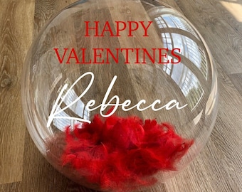 Balloon Stickers, Custom Decal Vinyl, Personalised Labels - For party balloons, birthday balloons, valentines balloons, wedding decor,