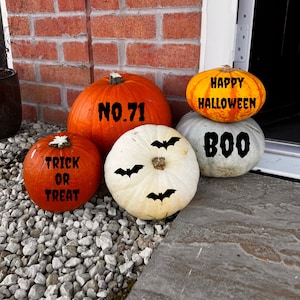 Naklejki na Halloween z dyniami | Naklejki „Cukierek albo psikus”