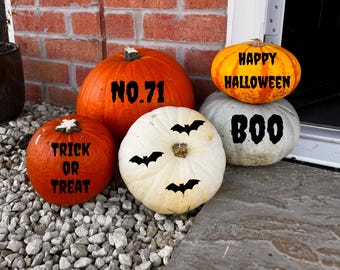 Halloween Pumpkin Decals | Trick or Treat Stickers