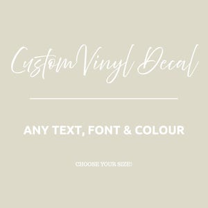Créez votre propre sticker en vinyle, choisissez la taille de police de votre texte Concevez votre propre sticker en vinyle Sticker en vinyle sur mesure PNG personnalisé