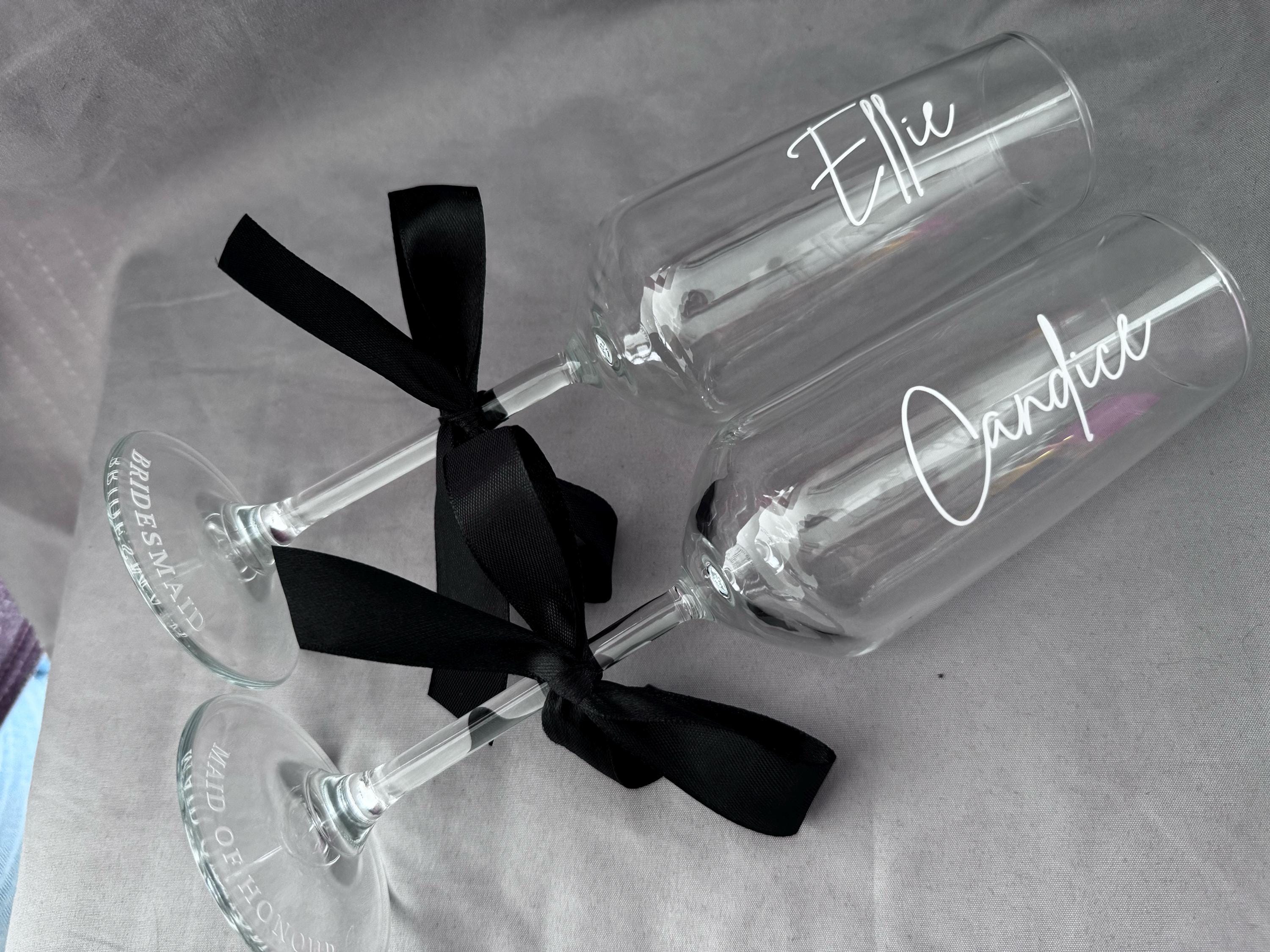 Prom Flutes Personalized Prom Champagne Flutes With Ribbon: Keepsake Gift - Etsy