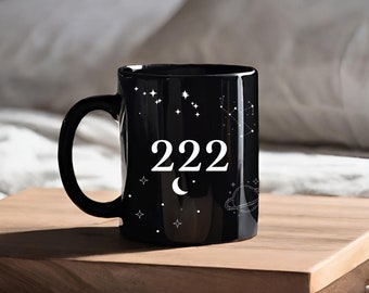 222 Engel Zahlen Tasse: Himmlisches spirituelles Geschenk