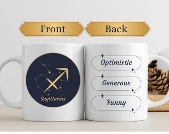 Sagittarius Zodiac Mug – Astrology Gift, Star Sign Coffee Cup