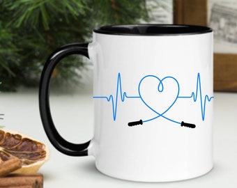 Personal trainer gift, Gym gifts, Work out mugs, Bodybuilder mug, Jumping rope, Skipping rope