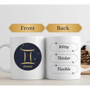 Gemini, Zodiac Mug, Gift Gemini, Birthday Gift, Gemini Christmas Gift, Self Love Gifts for Gemini