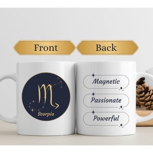 Scorpio, Zodiac Mug, Zodiac Sign Gifts Scorpio, Horoscope Gift Birthday, Scorpio Mug, Astrology Gifts, Coffee Mugs Zodiac Signs Best Seller